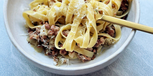 Tagliatelle with Pork and Porcini Ragu