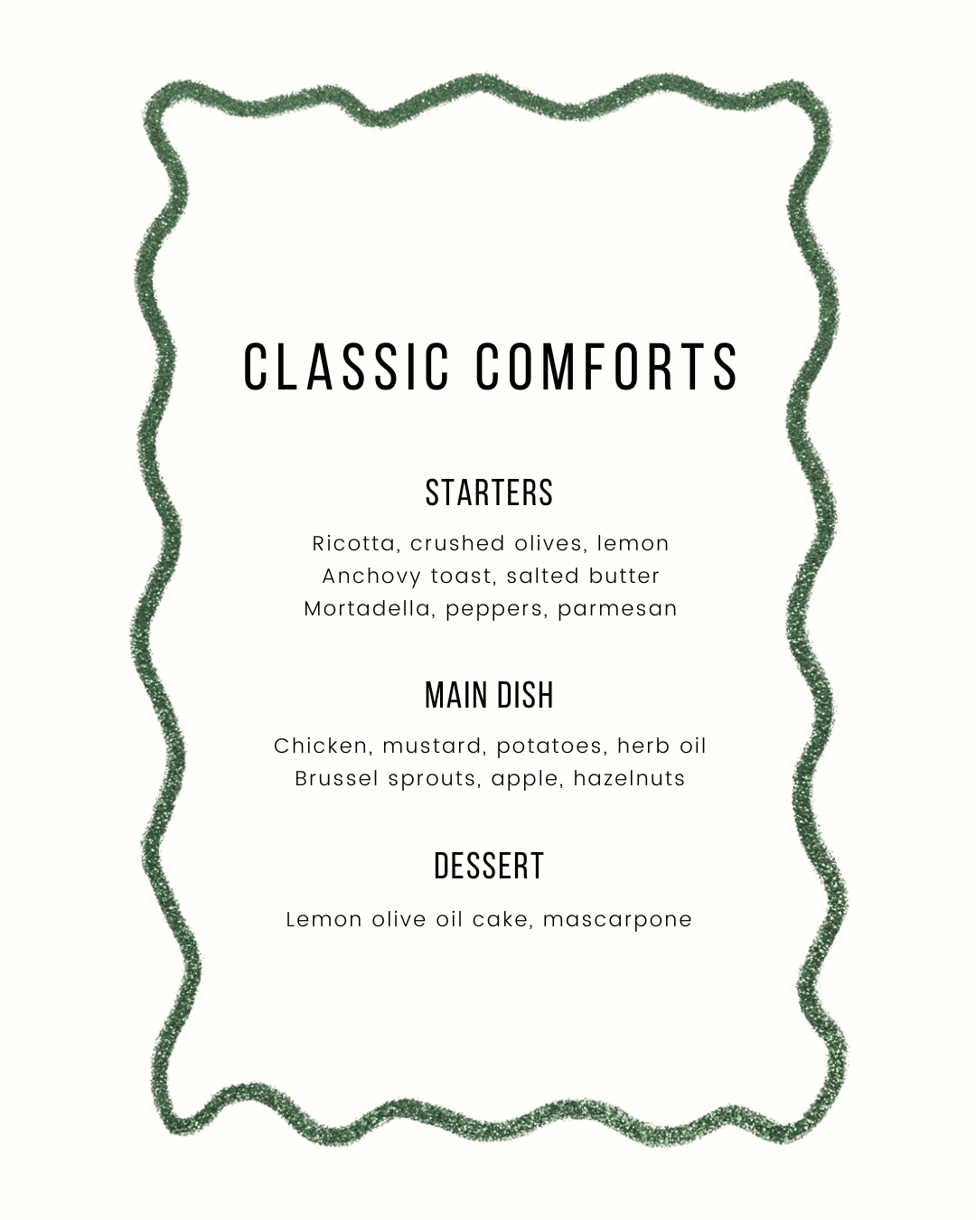 Classic Comforts - Saturday 2 August