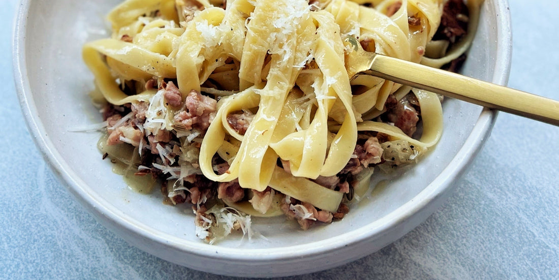 Tagliatelle with Pork and Porcini Ragu