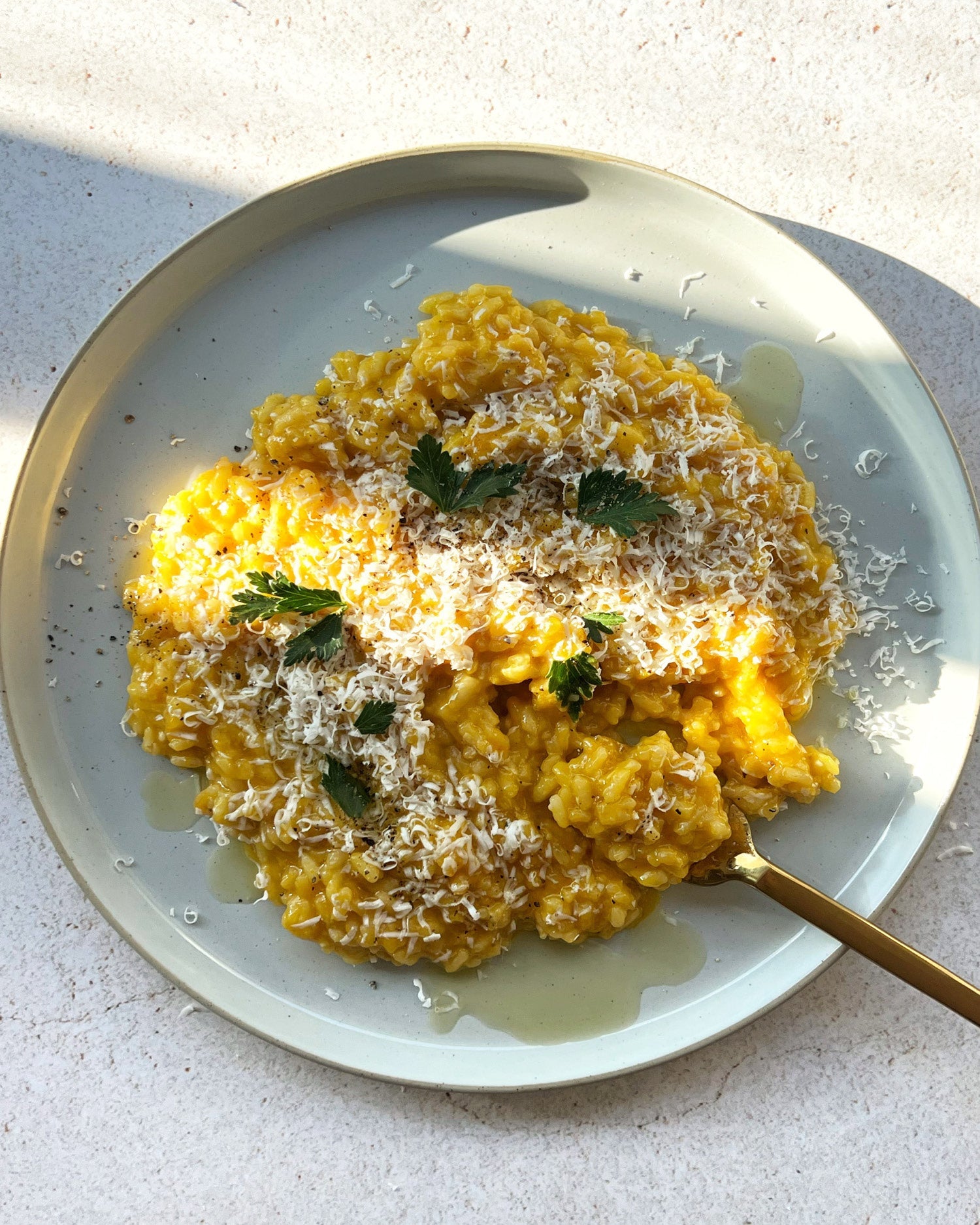 Pumpkin, Orange and Parmesan Risotto