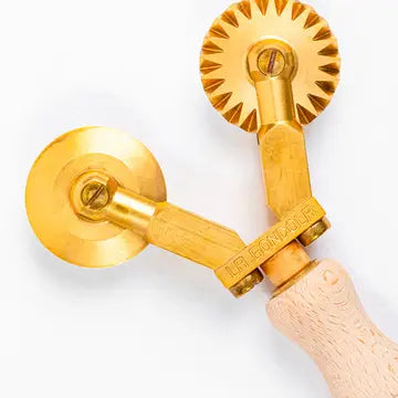Double Brass Pasta Cutter Wheel