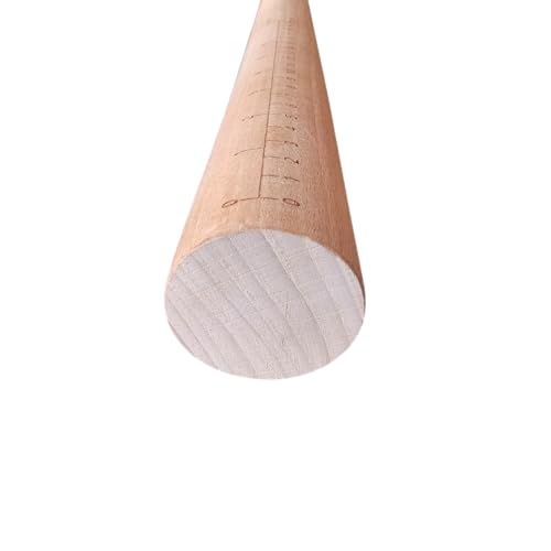 "Il Bastone" Beechwood Italian Style Rolling Pin by PastaVirtuoso, For Rolling Out Dough For Pasta, Bread, Baking, and More