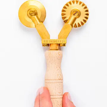 Double Brass Pasta Cutter Wheel