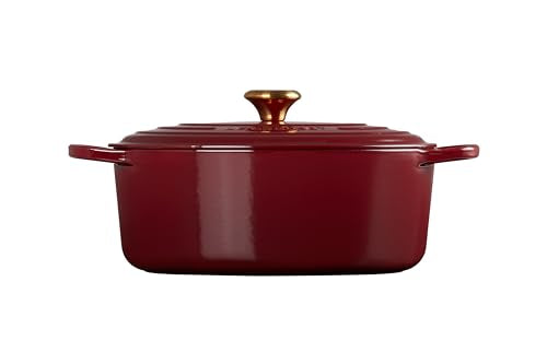 Le Creuset Enameled Cast Iron Oval Dutch Oven, 6.75 qt., Garnet