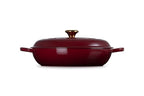 Le Creuset Enameled Cast Iron Signature Braiser, 3.5 qt., Garnet