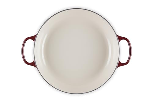 Le Creuset Enameled Cast Iron Signature Braiser, 3.5 qt., Garnet