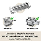 Marcato Bigoli Attachment for Atlas 150 Pasta Machine – Thick Spaghetti Pasta Cutter Accessory, Chrome Steel Construction, Made in Italy