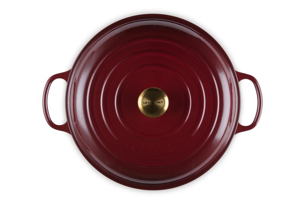 Le Creuset Enameled Cast Iron Signature Braiser, 3.5 qt., Garnet