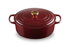 Le Creuset Enameled Cast Iron Oval Dutch Oven, 6.75 qt., Garnet