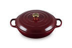 Le Creuset Enameled Cast Iron Signature Braiser, 3.5 qt., Garnet