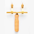 Brass Adjustable Pasta Cutter with Two Smooth Wheels