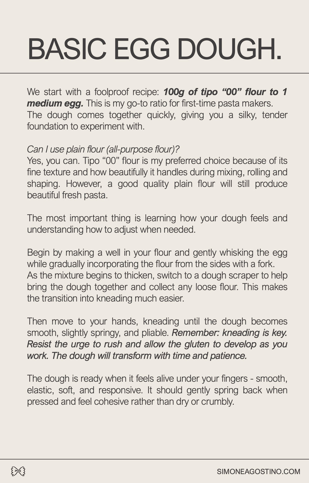 Fresh Pasta Made Simple | Digital Guide + Recipes
