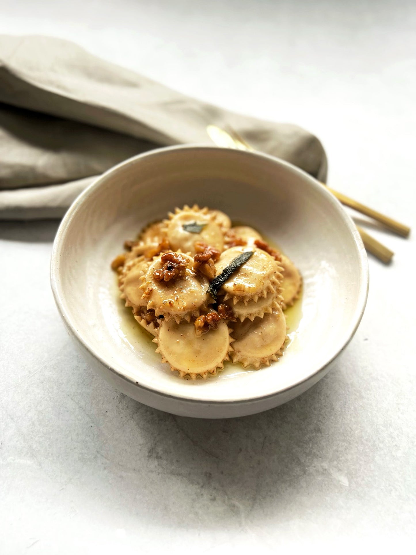 Pumpkin & Ricotta Ravioli with Brown Butter - Saturday 18 January