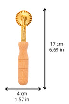 Brass Fluted Pasta Cutter Wheel | PRE-ORDER