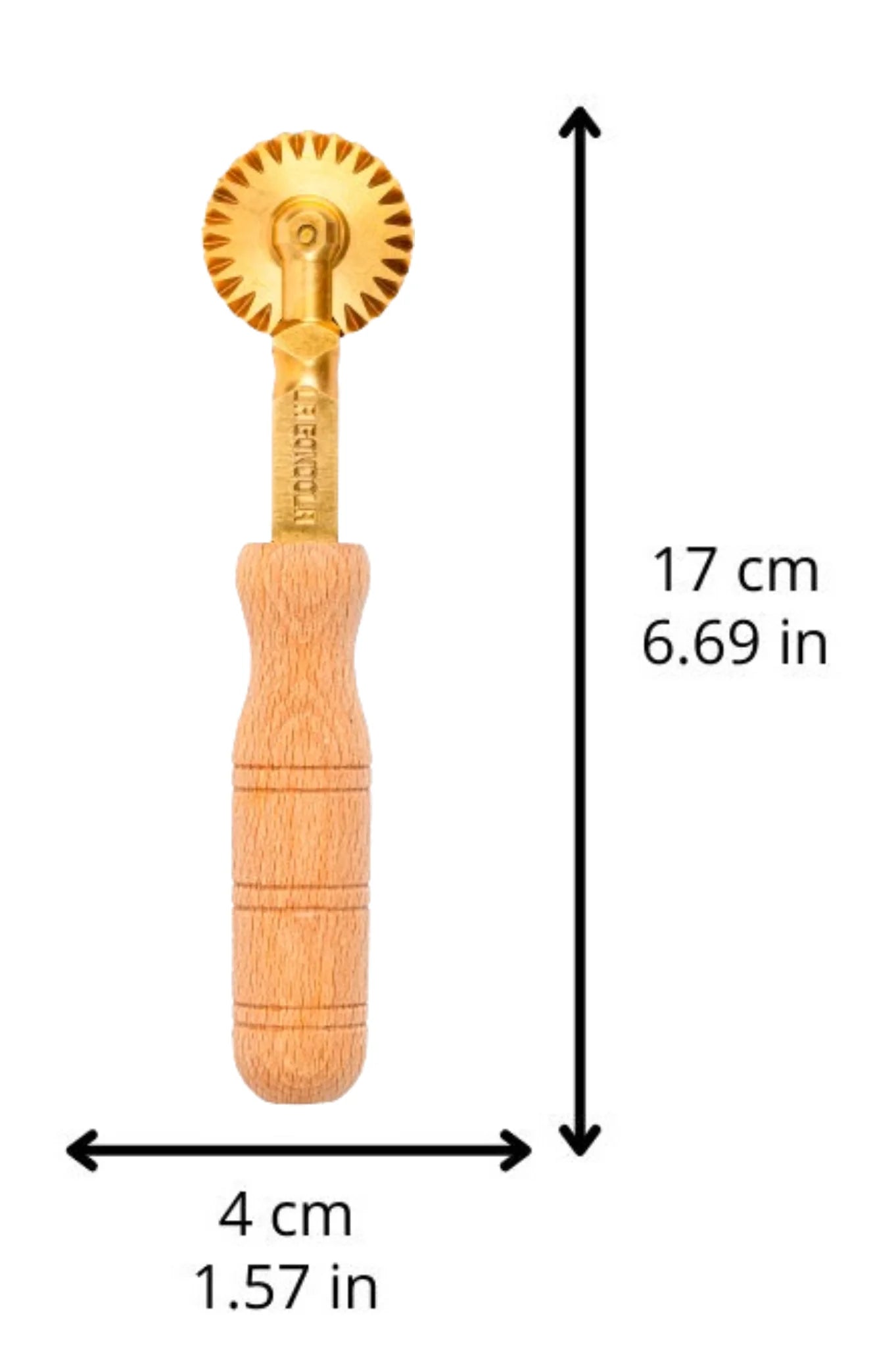 Brass Fluted Pasta Cutter Wheel | PRE-ORDER