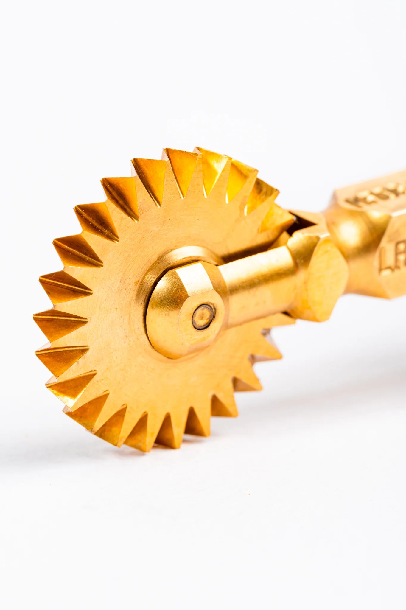 Brass Fluted Pasta Cutter Wheel | PRE-ORDER