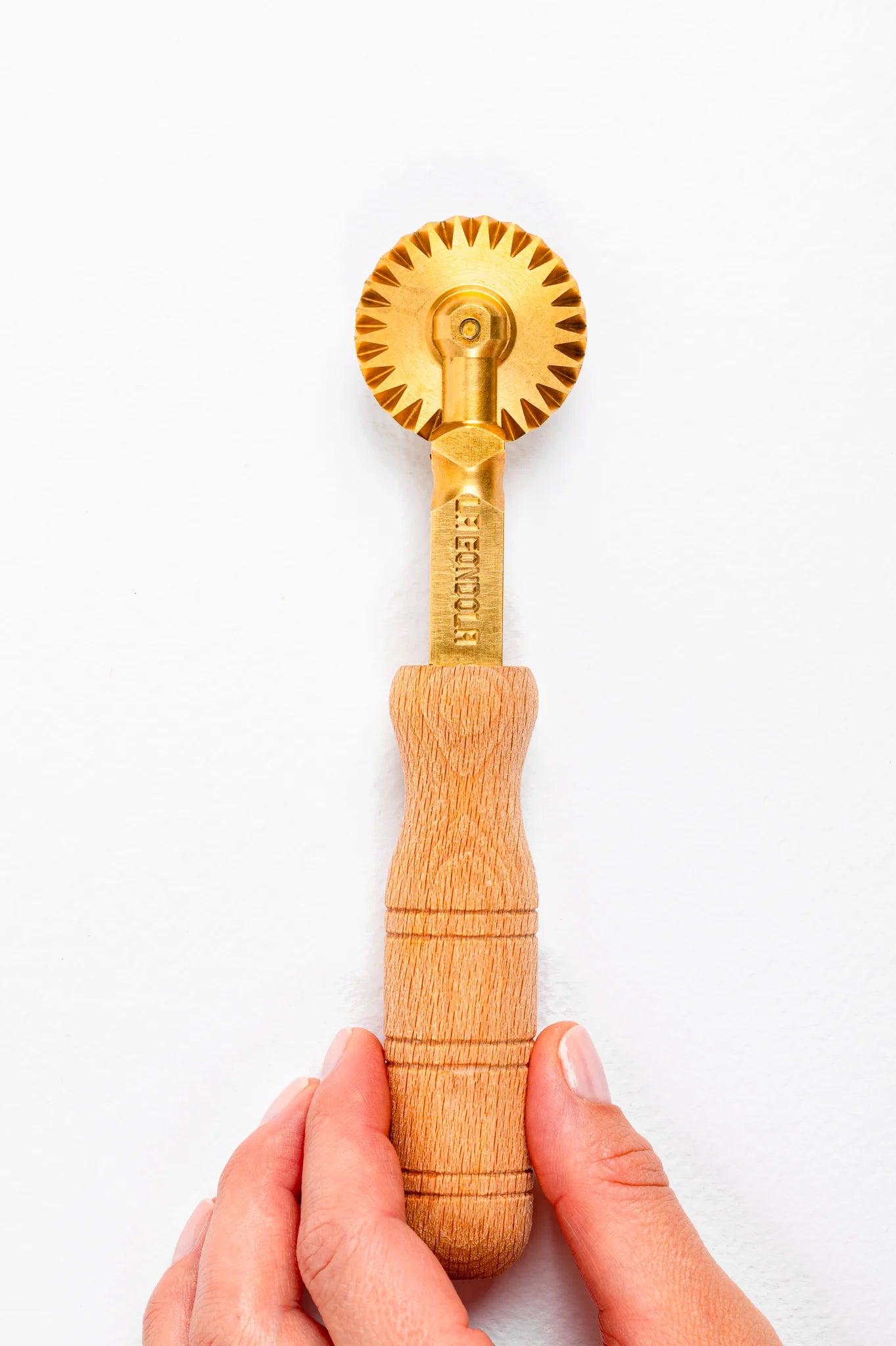 Brass Fluted Pasta Cutter Wheel | PRE-ORDER