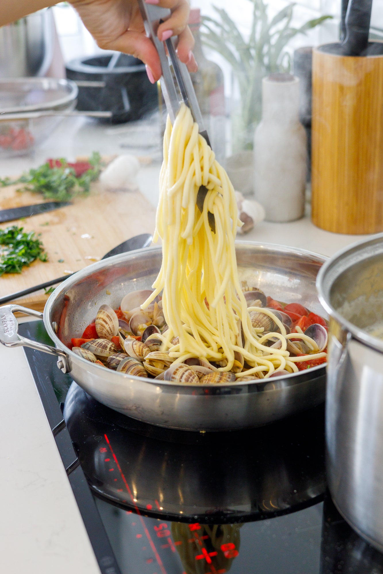 Spaghetti with Clams, Garlic & Chilli - Sunday 16 November | Fresh Egg Pasta Workshop, Perth