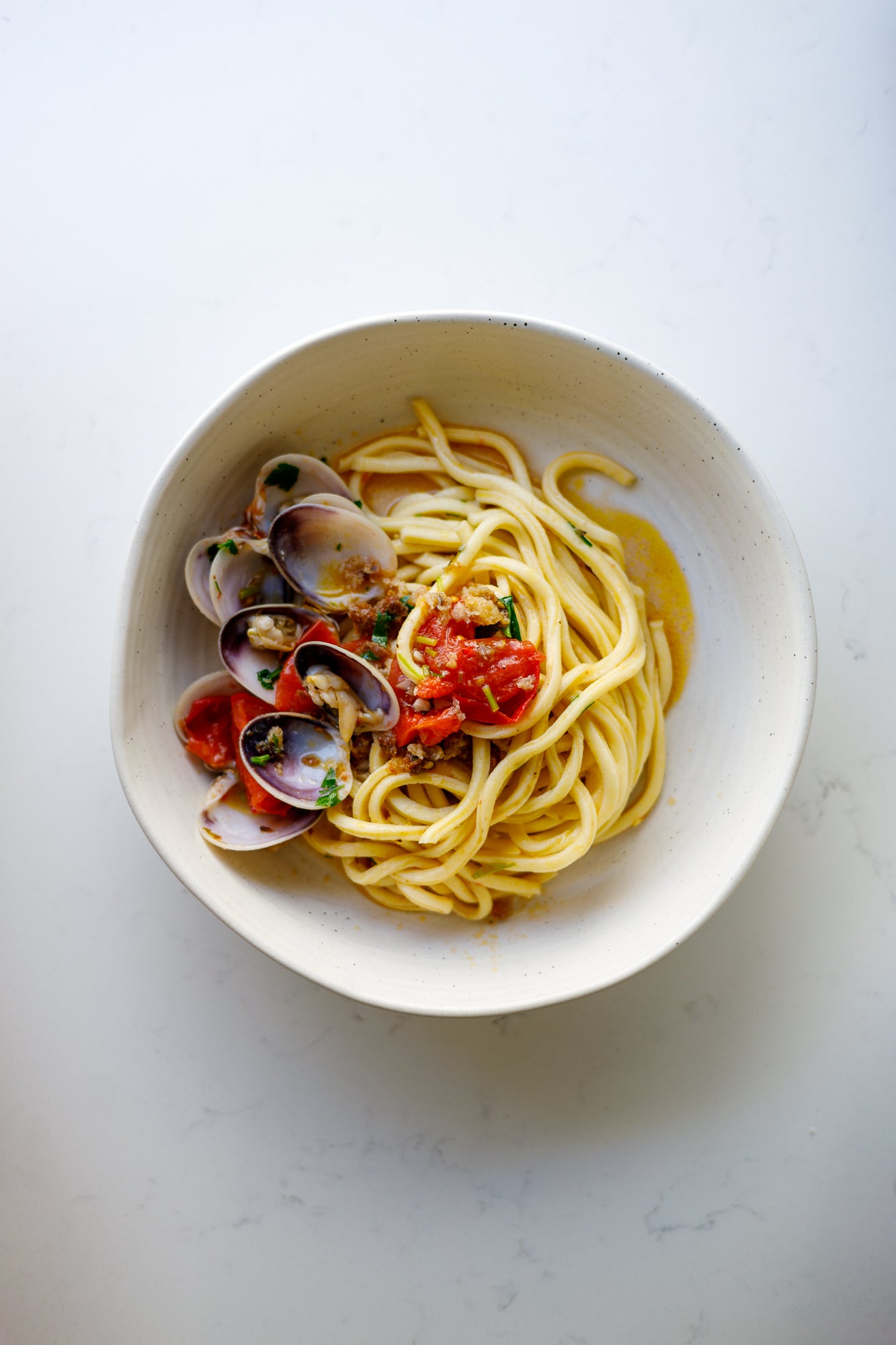 Spaghetti with Clams, Garlic & Chilli - Sunday 16 November | Fresh Egg Pasta Workshop, Perth