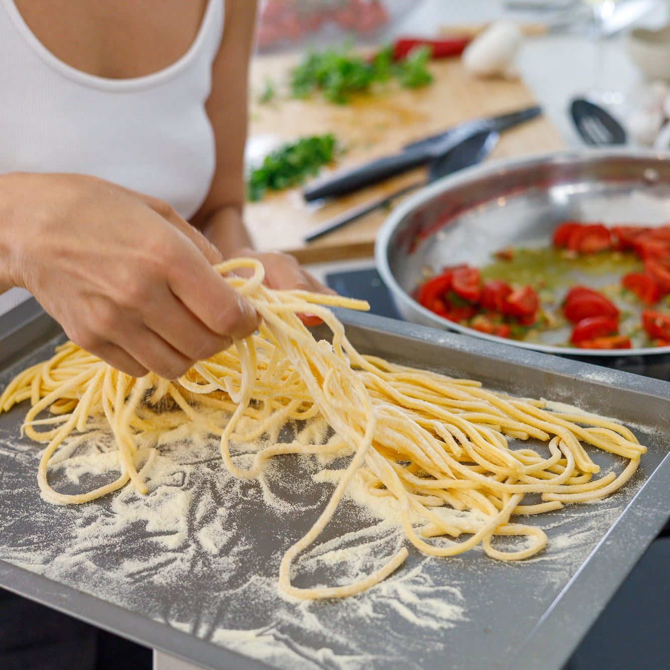 Spaghetti with Clams, Garlic & Chilli – Saturday 31 Oct | Fresh Egg Pasta Workshop, Perth