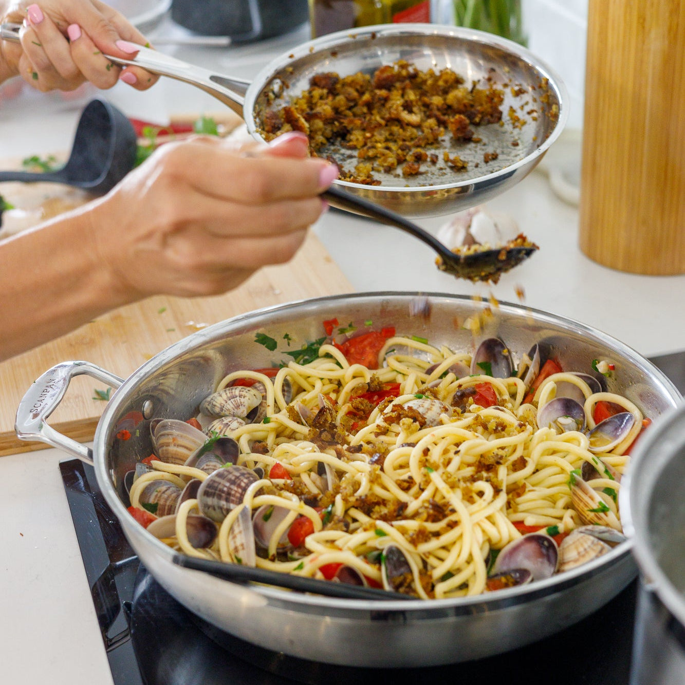 Spaghetti with Clams, Garlic & Chilli – Saturday 31 Oct | Fresh Egg Pasta Workshop, Perth