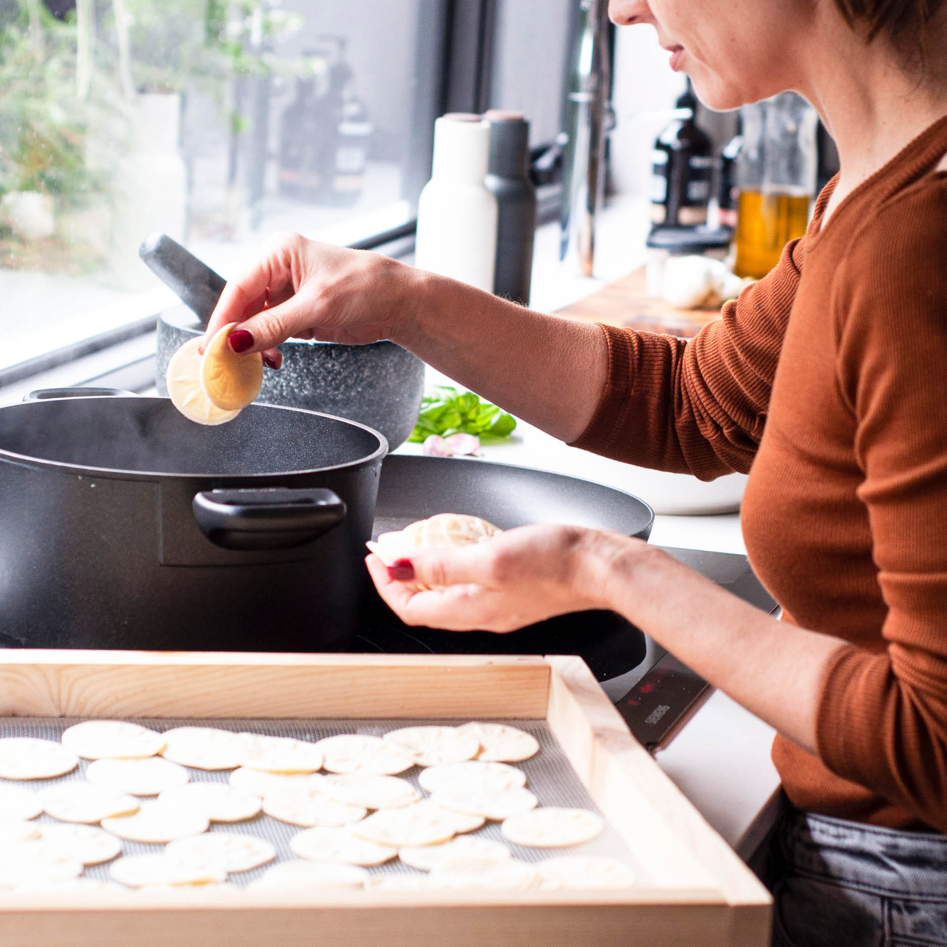 Corzetti Pasta with Pesto Genovese - Sunday 30 August