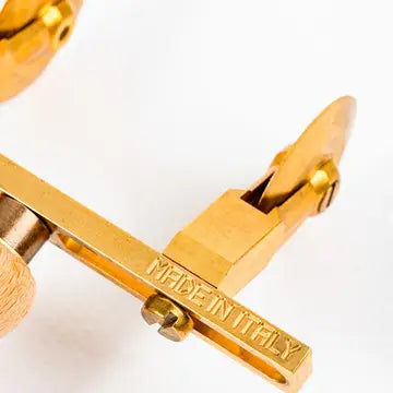 Brass Adjustable Pasta Cutter with Two Smooth Wheels
