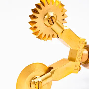 Double Brass Pasta Cutter Wheel