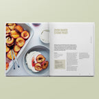 Oven baked stone fruit recipe from TOO cookbook by Simone Agostino.